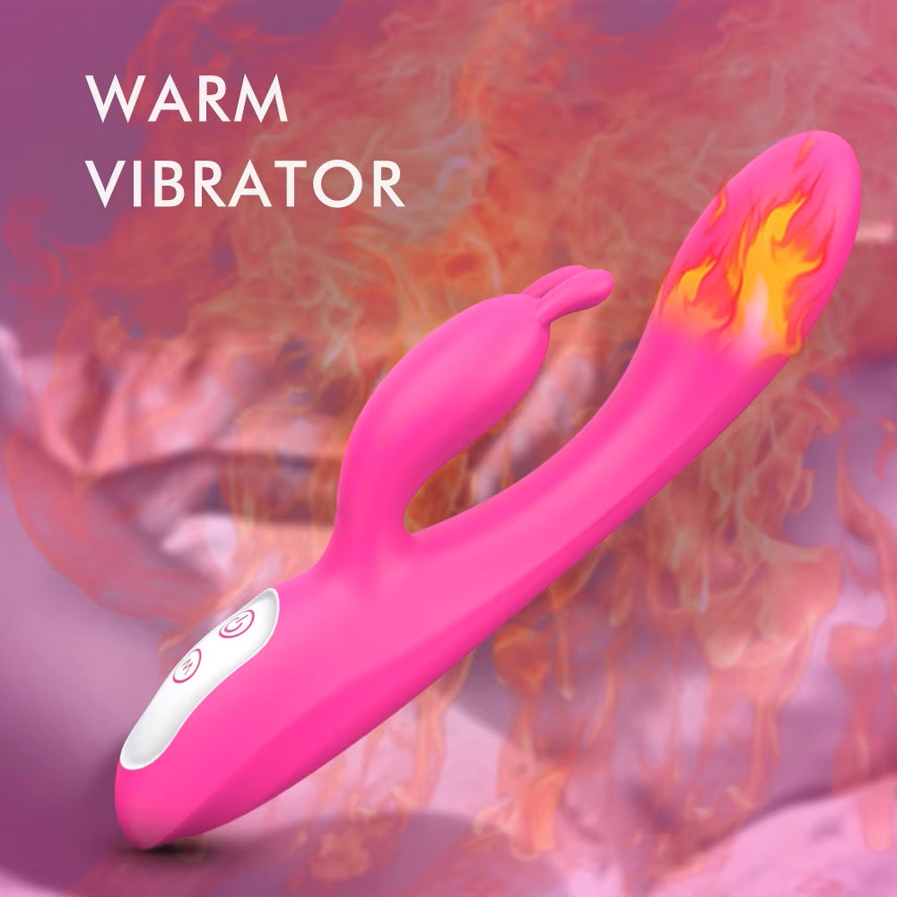 Vagina Clitoris Stimulation G Spot Rabbit Vibrator Heating Function Vibradores Juguetes Sexualespara Mujer for Women