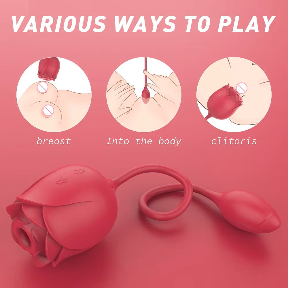 Forever Rose Toy Nipple Suckers Clitoral Sucking Vibrator Rose Tongue Vibrator Sex Toys for Woman