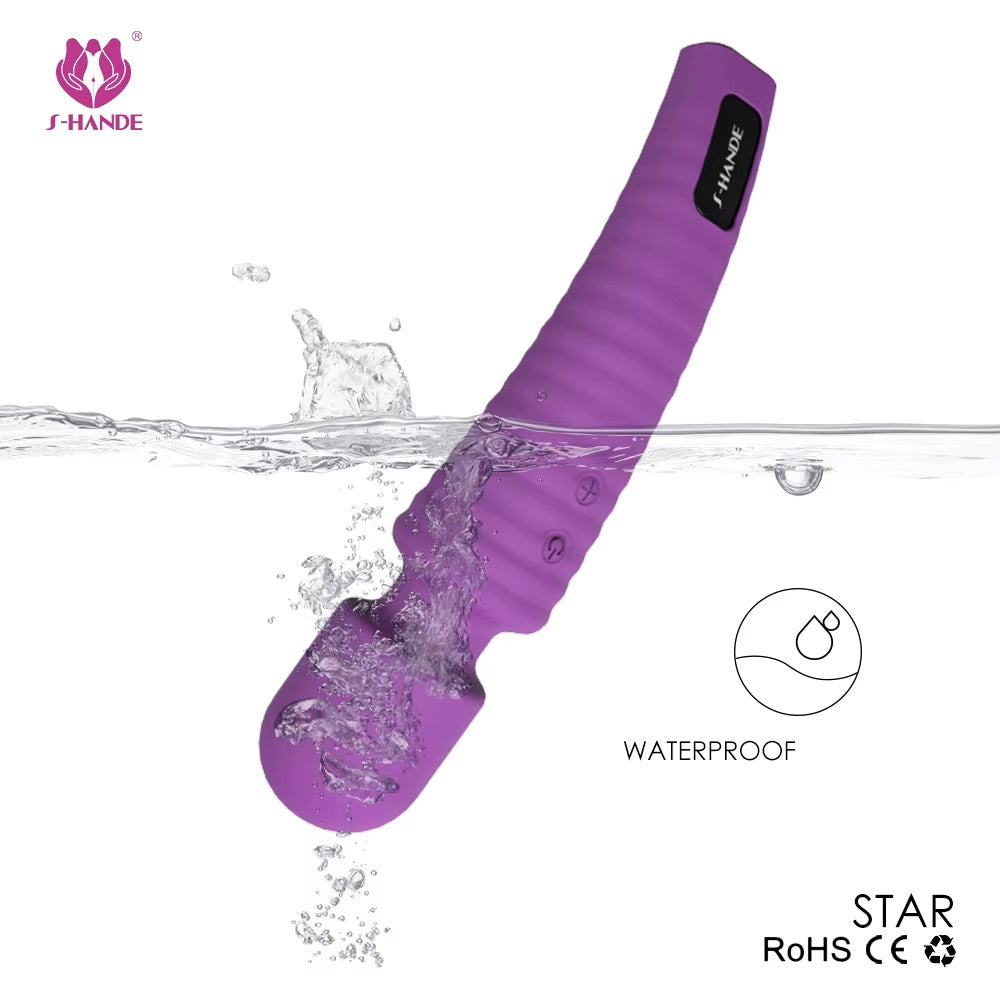 Cordless Wand Massager for Back Neck Shoulder with 9 Powerful Speeds Vibration