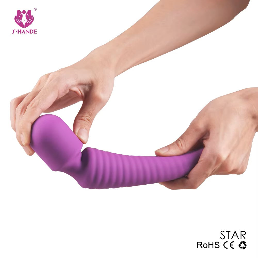 Cordless Wand Massager for Back Neck Shoulder with 9 Powerful Speeds Vibration