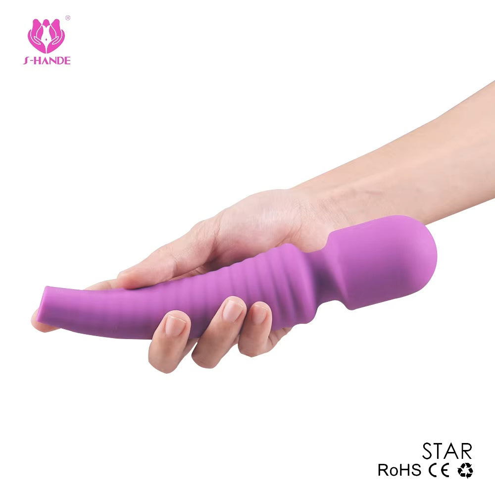 Cordless Wand Massager for Back Neck Shoulder with 9 Powerful Speeds Vibration